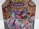 pokemon trading card game tin with a picture of a pokemon character on it