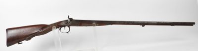 Fusil de chasse LEPAGE à percussion, canons juxtaposés en da…