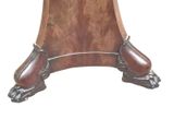an image of a wooden table with a marble top