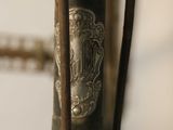 a close up of a metal object on a pole