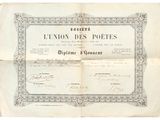 un vieux document sur lequel figure la photo d'un homme