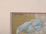 a picture of a painting of a woman on a wall