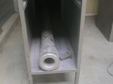 a toilet that is sitting in a small room