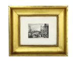 une photo d'une photo d'une photo d'une ville dans un cadre doré