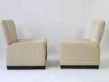 pair of mid - century modern lounge chairs in the style of giano for sale