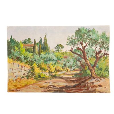 une image représentant une peinture d'arbres et de buissons sur fond blanc