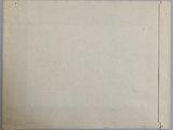 an old photo of a piece of paper on a blue surface