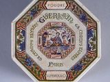 a decorative plate with a picture of a man on it