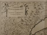 an old map of the country of italy with a banner on it