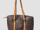 sac fourre-tout en toile et cuir monogramme louis vuitton