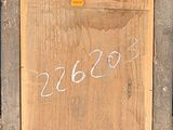 an image of a picture of a wooden frame with a number written on it