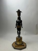 Pied de lampe de style Empire "retour d'Egypte" en laiton et…