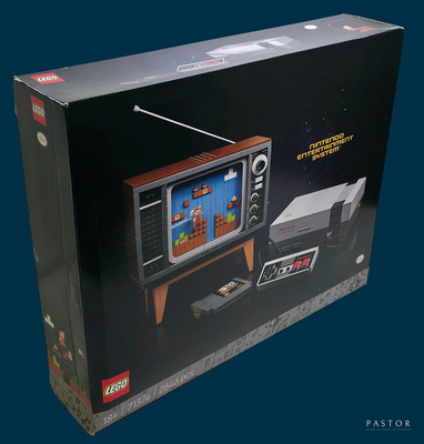 a box that has a lego tv in it