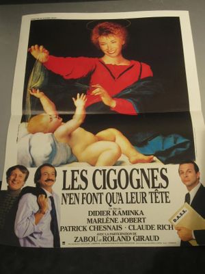 french movie poster for the film les cigognes ne pont qua le tete