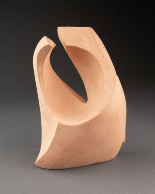 École moderne belge. Sujet de forme libre Terre cuite Signée…