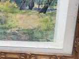 a picture of a painting of a bear in the woods