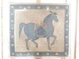 une image d'un tableau représentant un homme à cheval