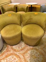 2 Petits fauteuils MOBITEC, cumin, assise tournante, petits …