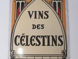 an image of a sign that says vins des celesins on it