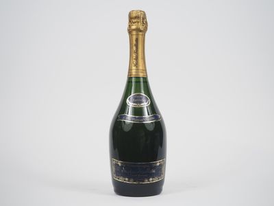 a bottle of champagne on a white background
