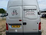 a van that has a sticker on the back of it