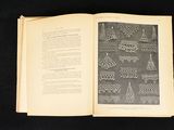 an open book with a picture of a pattern on it