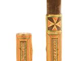 an image of a couple of wooden tubes sitting next to each other