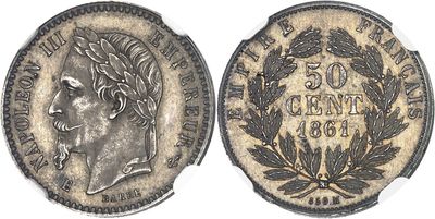 a silver coin with the head of a man on it
