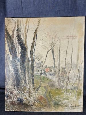 Victor Vignon (1847-1909), "Paysage", huile sur toile, signé…