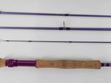 four different types of fly rods on a white surface