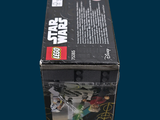 a box of lego star wars figures sitting on a table
