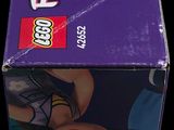 purple box of legos with a picture of a woman on it