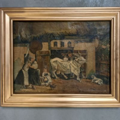 une image d'un tableau sur le mur d'une pièce