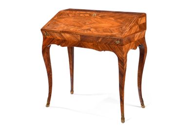 an old wooden table with a drawer on top of it
