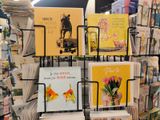 many cards on display in the store for sale