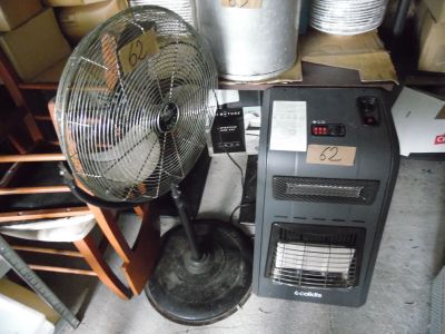 Chauffage, ventilateur, 1 parasol - situé 28 avenue du canal…
