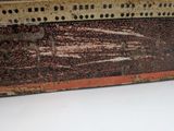 a close up of a train on a train track