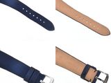 a close up of three different types of leather watch bands