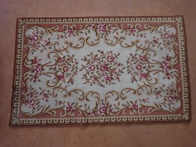 AUBUSSON, Tapis laine noué main, 158 x 100 cm