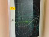 a picture of a wall mounted cabinet with wires in it