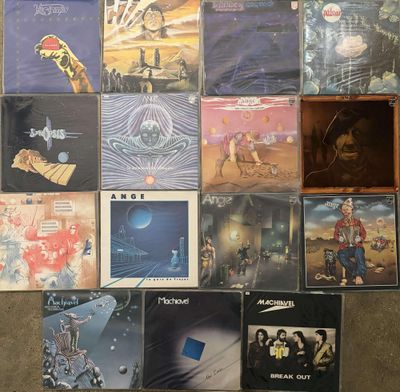 a lot of cds on the floor of this room