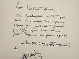 a handwritten letter from the author of the poem