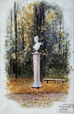 Enrique ATALAYA (1851-1913) Sculpture au parc de Versailles,…