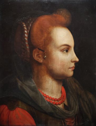 Ecole ANVERSOISE vers 1580, entourage de Frans FLORIS « Portrait ...