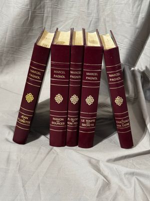 Lot de 5 livres de MARCEL PAGNOL, ouvrages reliés, éditions …