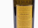 a bottle of olive oil with a label on it