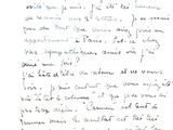 handwriting of a letter written by a man who is sitting at a table