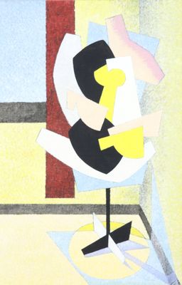 un tableau représentant une femme assise sur une chaise près d'une fenêtre