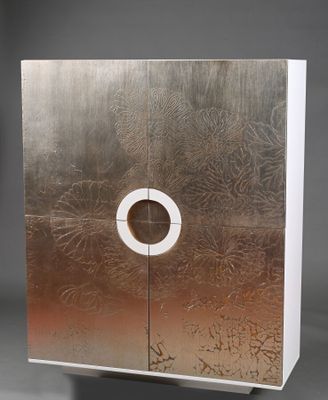 Armoire en mélaminé à façade ouvrant par quatre vantaux reco…