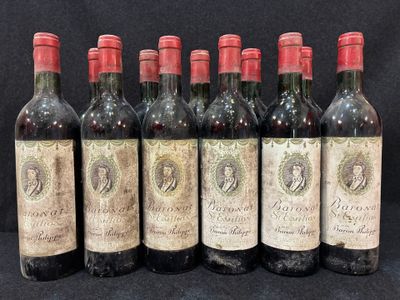 six bouteilles de vin sont alignées sur un fond noir